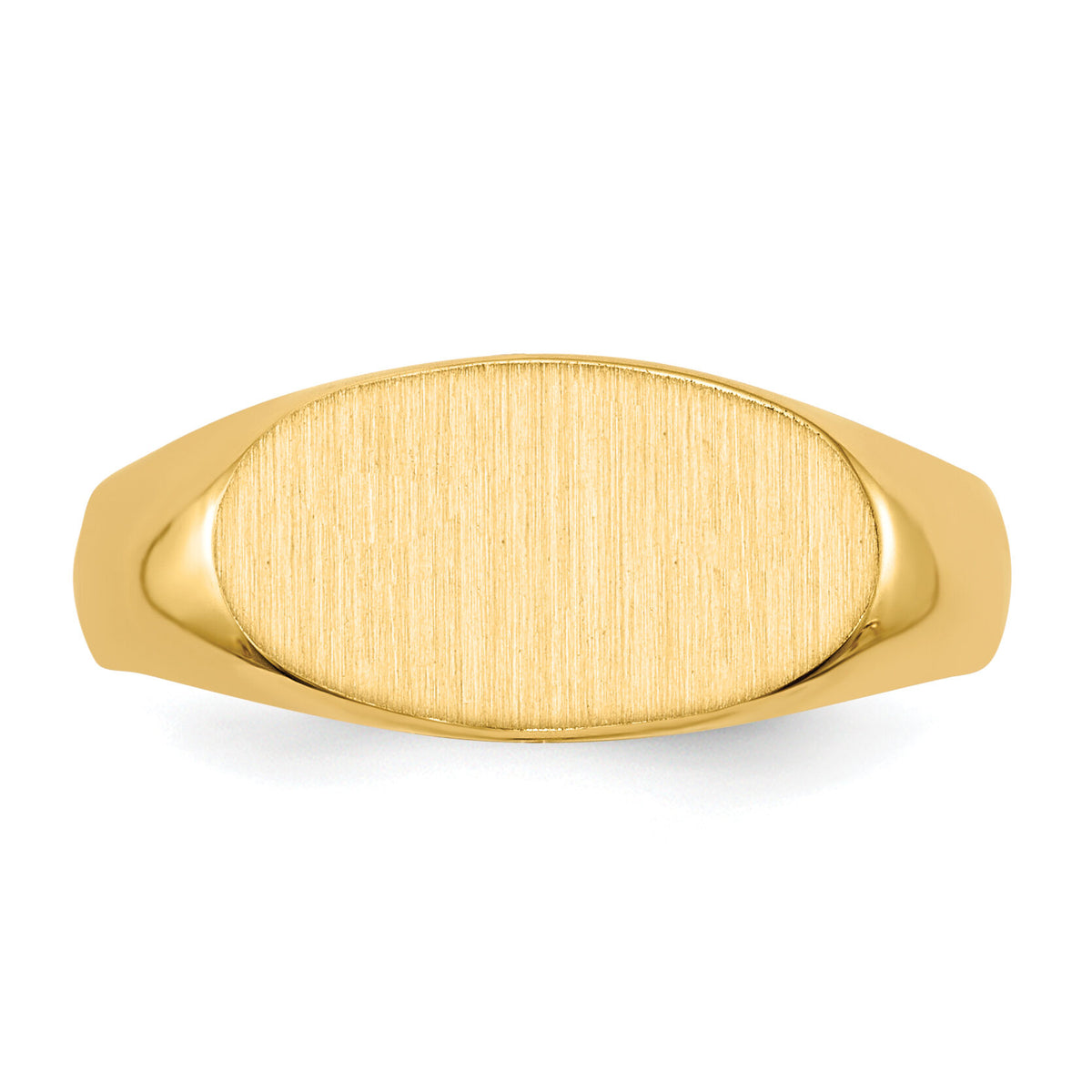 14k 13.5x7.0mm Open Back Signet Ring-RS247