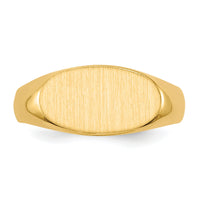 14k 13.5x7.0mm Open Back Signet Ring-RS247