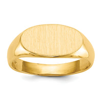 14k 13.5x7.0mm Open Back Signet Ring-RS247