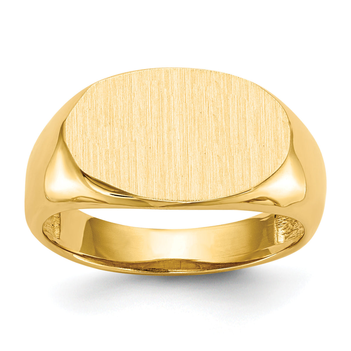 14k 15.0x9.0mm Open Back Signet Ring-RS248