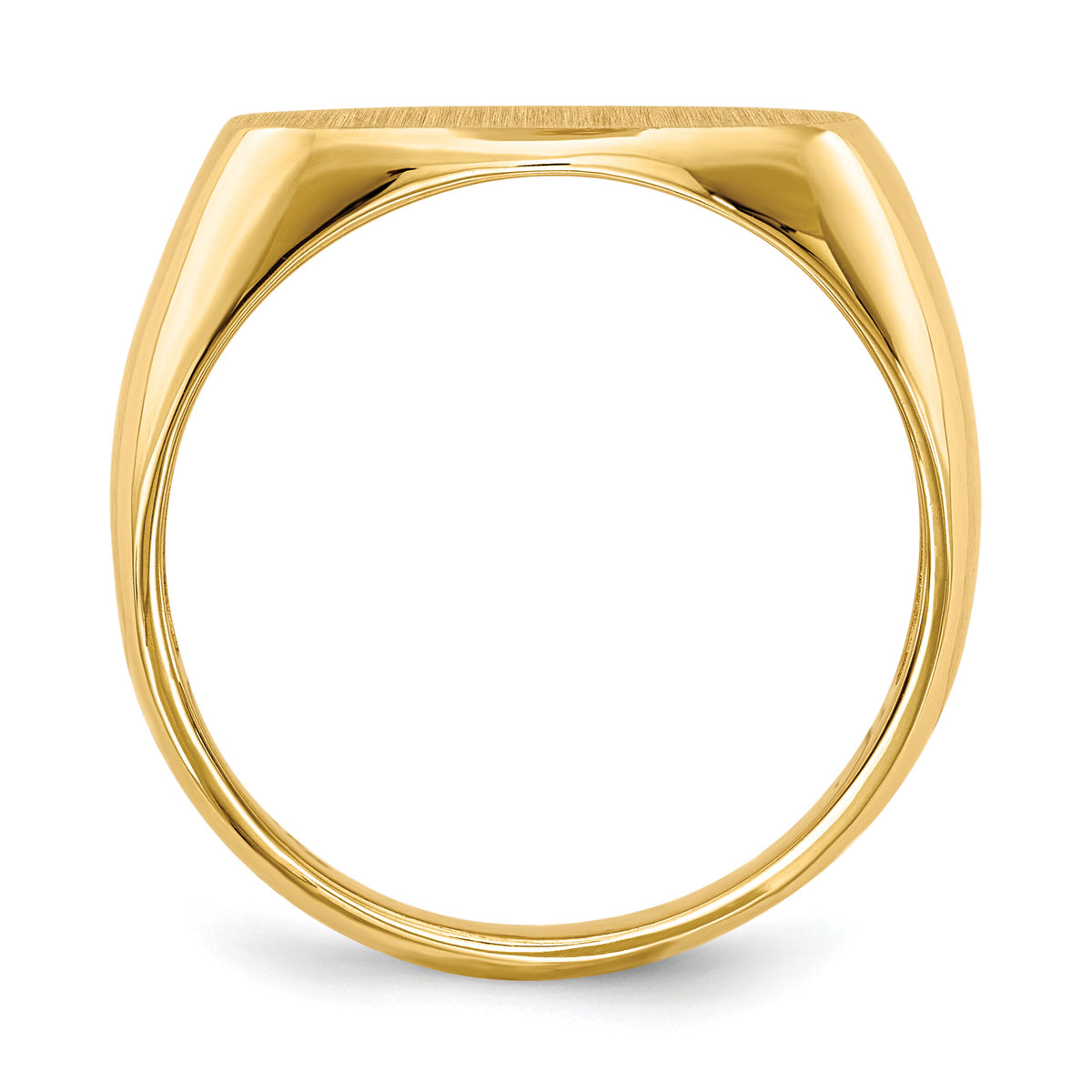 14k 17.0x11.0mm Open Back Mens Signet Ring-RS249