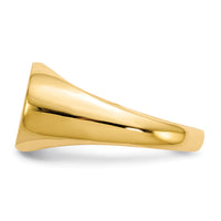14k 17.0x11.0mm Open Back Mens Signet Ring-RS249