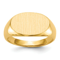 14k 17.0x11.0mm Open Back Mens Signet Ring-RS249