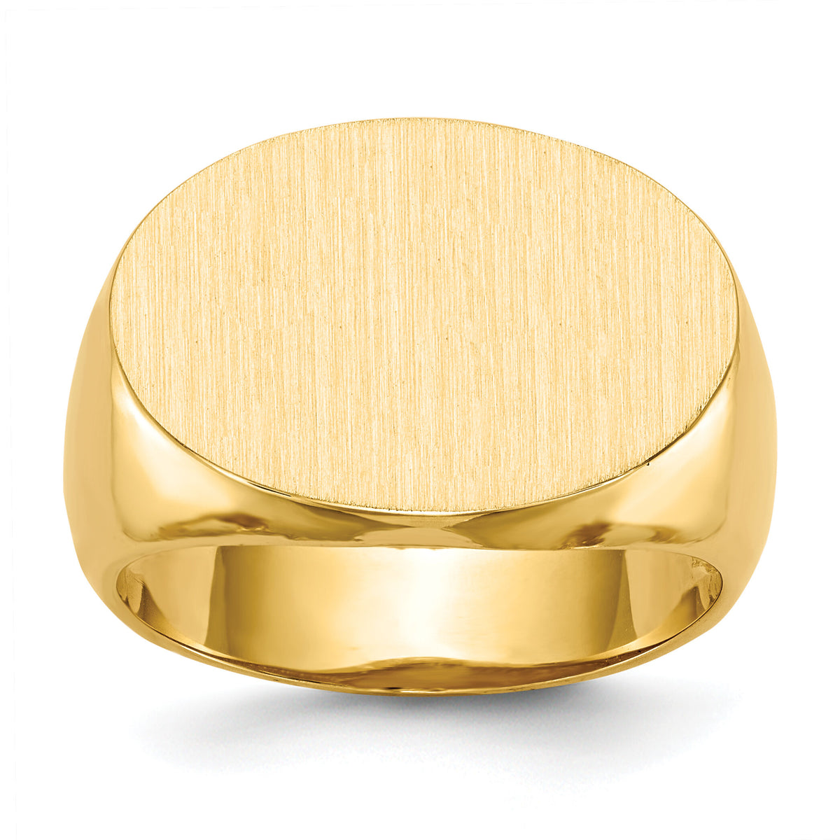 14k 20.5x14.0mm Open Back Mens Signet Ring-RS250