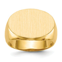 14k 20.5x14.0mm Open Back Mens Signet Ring-RS250