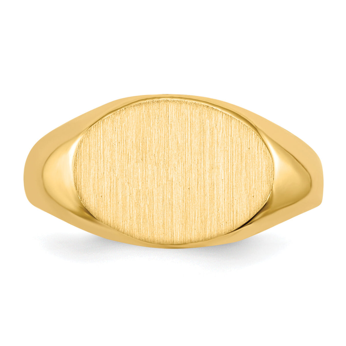 14k 11.0x7.5mm Closed Back Child's Signet Ring-RS251