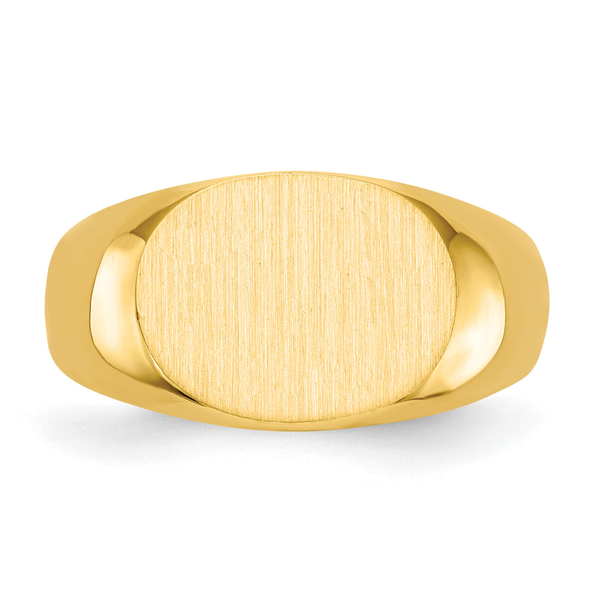 14k 12.5x9.5mm Open Back Signet Ring-RS255