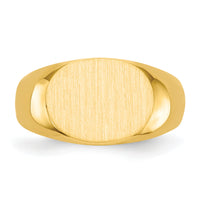 14k 12.5x9.5mm Open Back Signet Ring-RS255