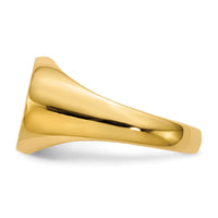 14k 16.0x12.0mm Open Back Mens Signet Ring-RS256