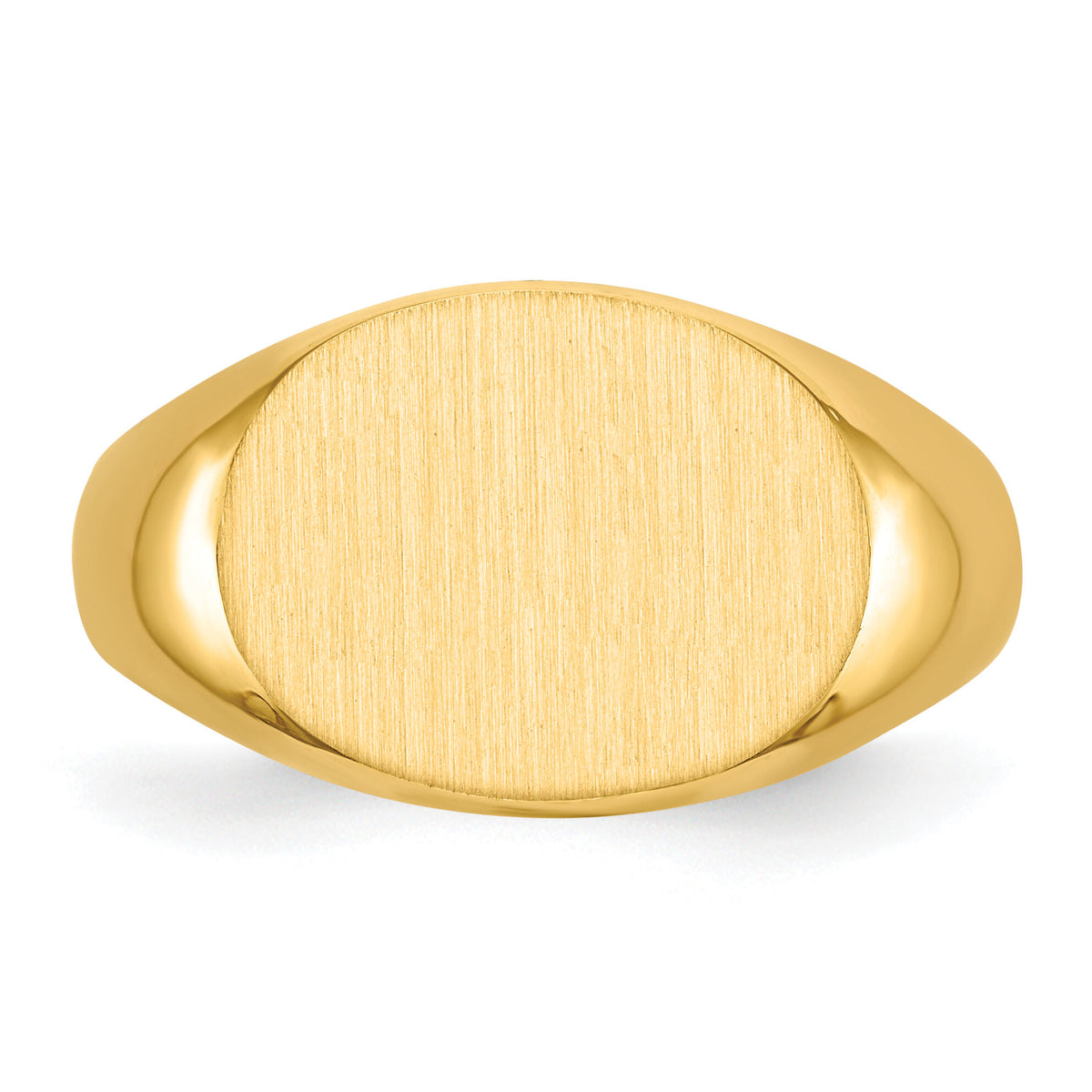 14k 16.0x12.0mm Open Back Mens Signet Ring-RS256
