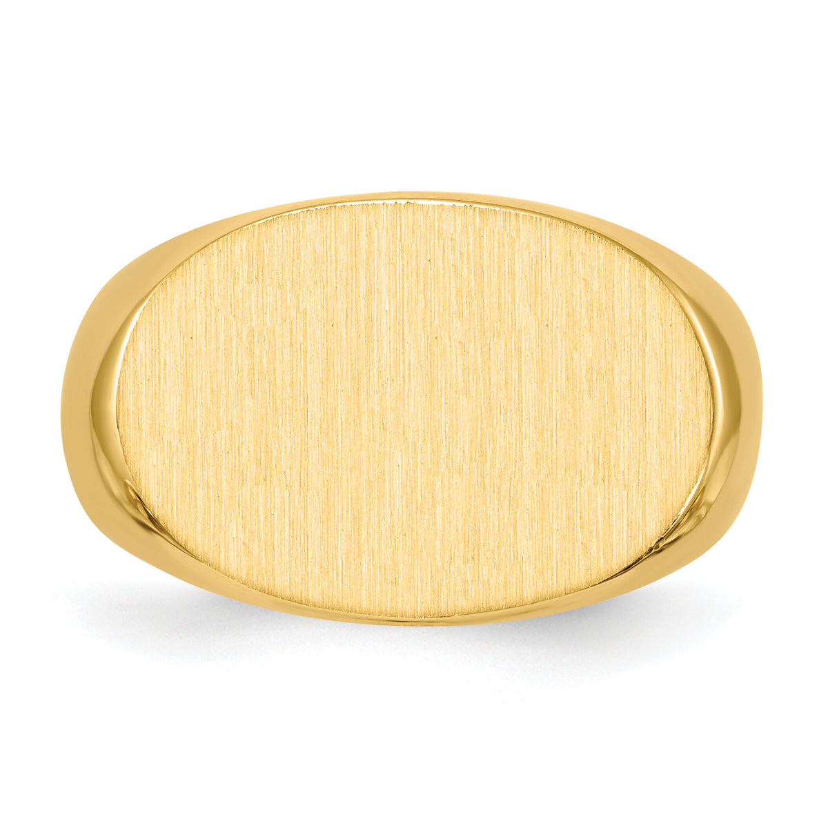 14k 19.0x13.0mm Open Back Mens Signet Ring-RS257