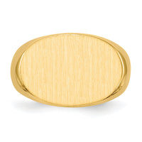 14k 19.0x13.0mm Open Back Mens Signet Ring-RS257