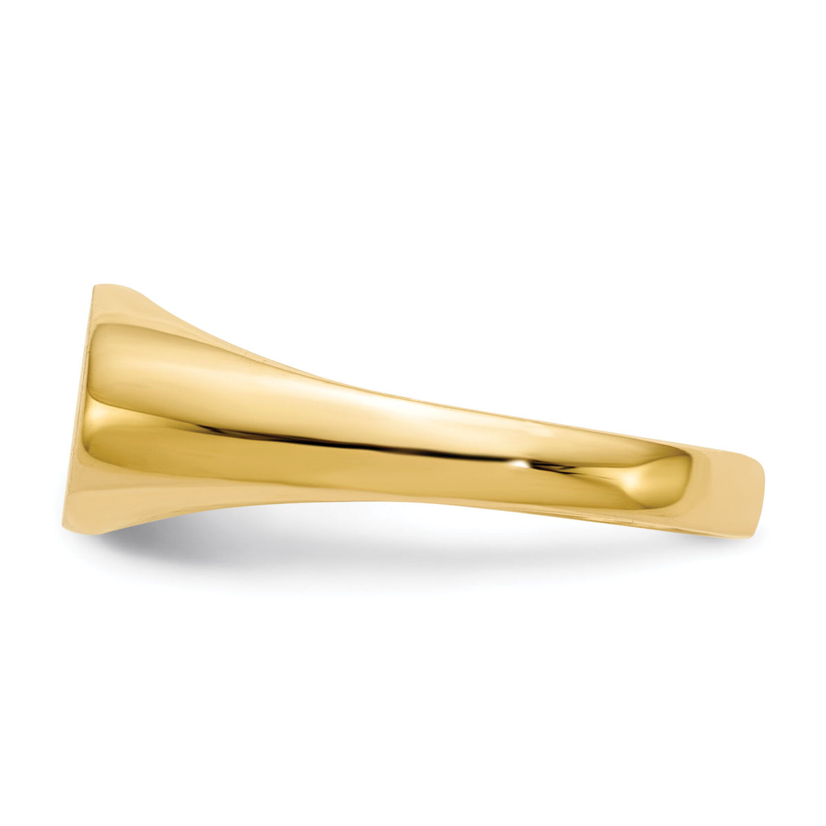 14k 11.5x6.5mm Closed Back Signet Ring-RS258