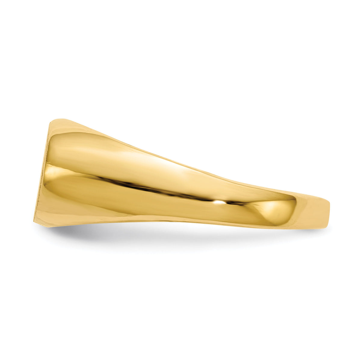 14k 11.0x6.5mm AA Diamond Open Back Signet Ring-RS272AA