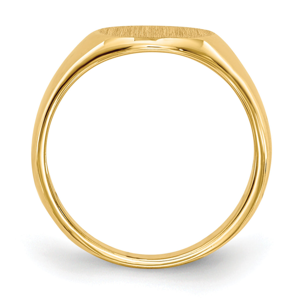 14k 8.5x8.5mm Closed Back Child's Signet Ring-RS274