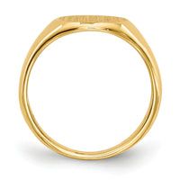 14k 8.5x8.5mm Closed Back Child's Signet Ring-RS274