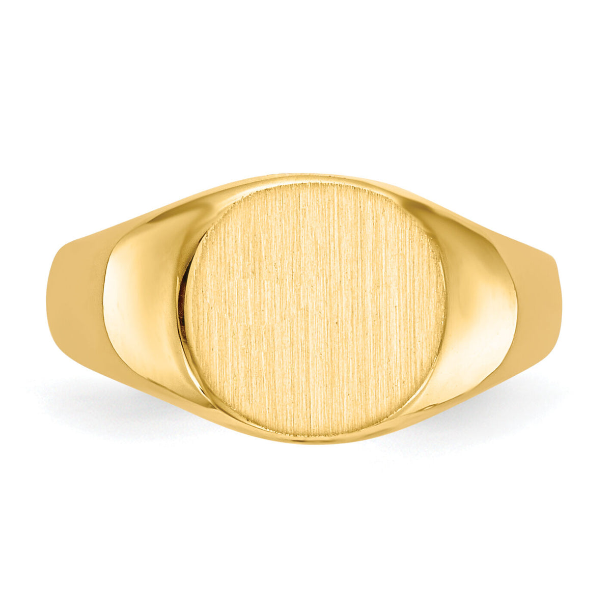 14k 8.5x8.5mm Closed Back Child's Signet Ring-RS274
