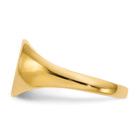 14k 9.5x8.5mm Closed Back Signet Ring-RS275