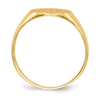 14k 9.5x10.0mm Closed Back Signet Ring-RS276
