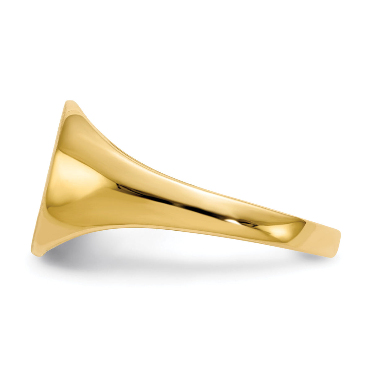 14k 9.5x10.0mm Closed Back Signet Ring-RS276