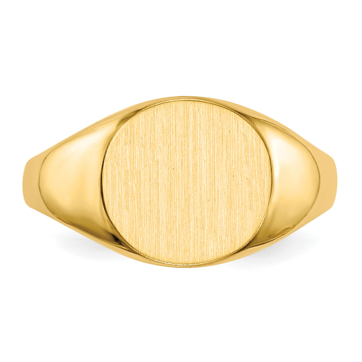 14k 9.5x10.0mm Closed Back Signet Ring-RS276