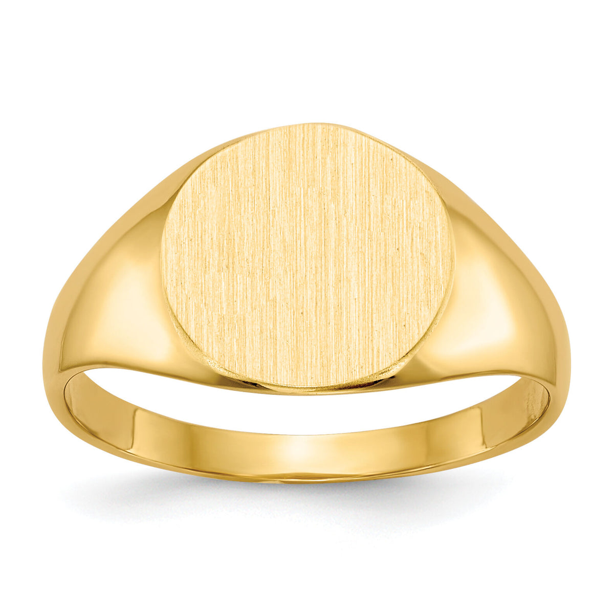 14k 9.5x10.0mm Closed Back Signet Ring-RS276
