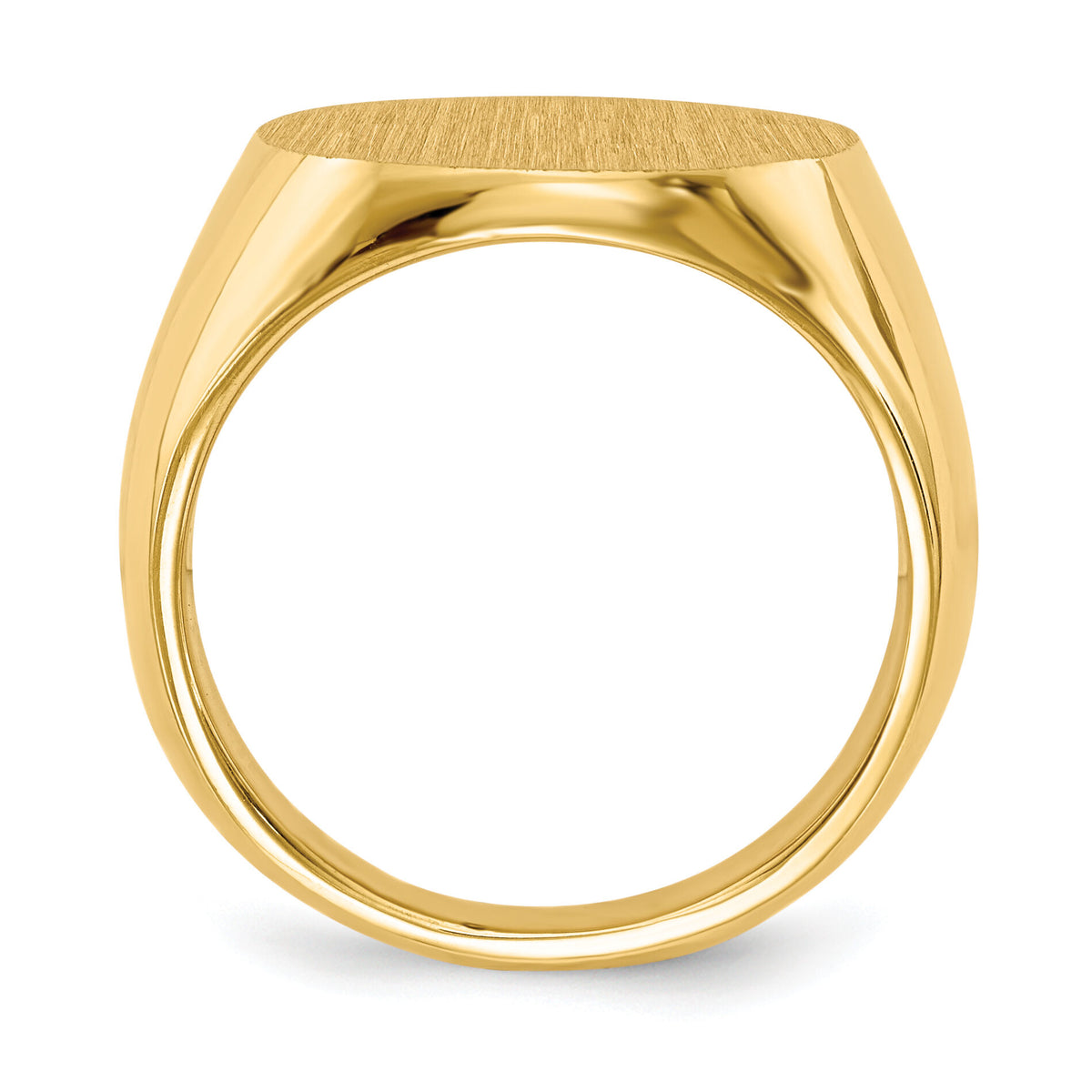 14k 15.5x15.0mm Closed Back Signet Ring-RS280