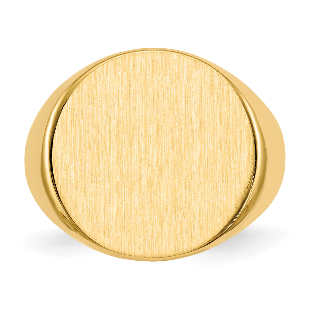 14k 18.0x17.5mm Closed Back Mens Signet Ring-RS281