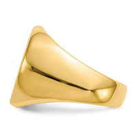 14k 18.0x18.0mm Closed Back Mens Signet Ring-RS282
