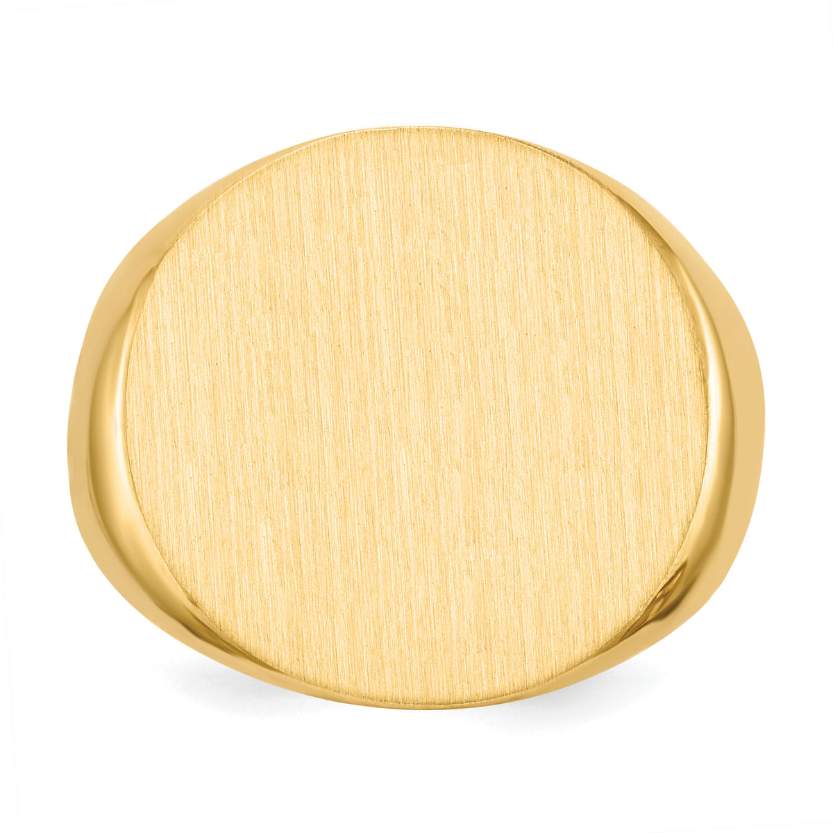 14k 21.0x21.5mm Closed Back Mens Signet Ring-RS283