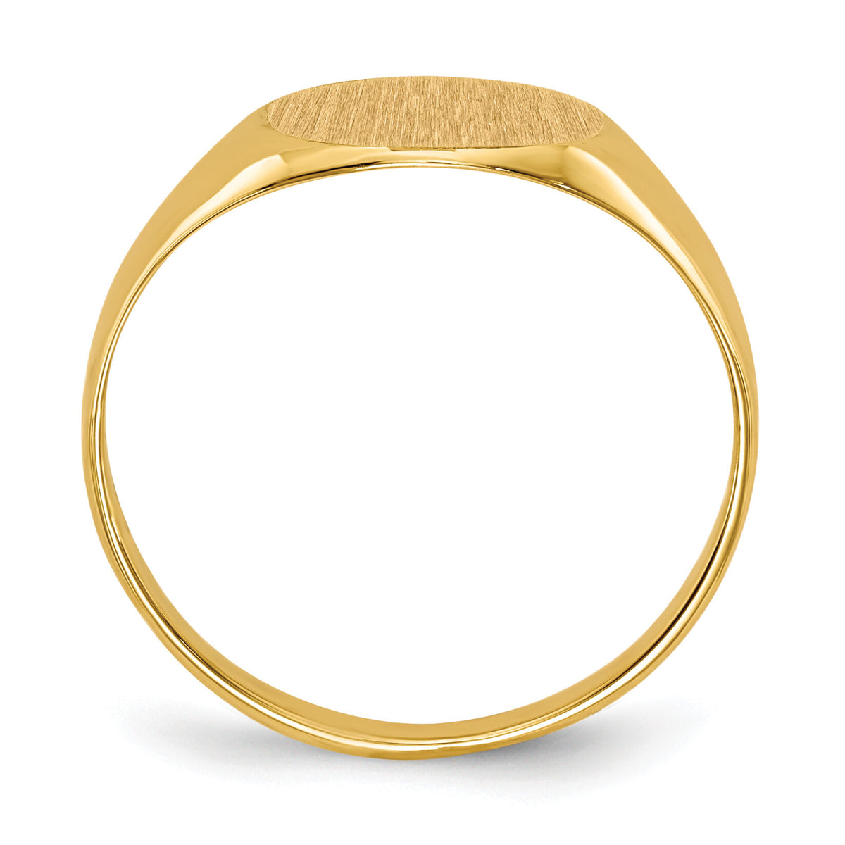 14k 9.5x8.5mm Open Back Signet Ring-RS284