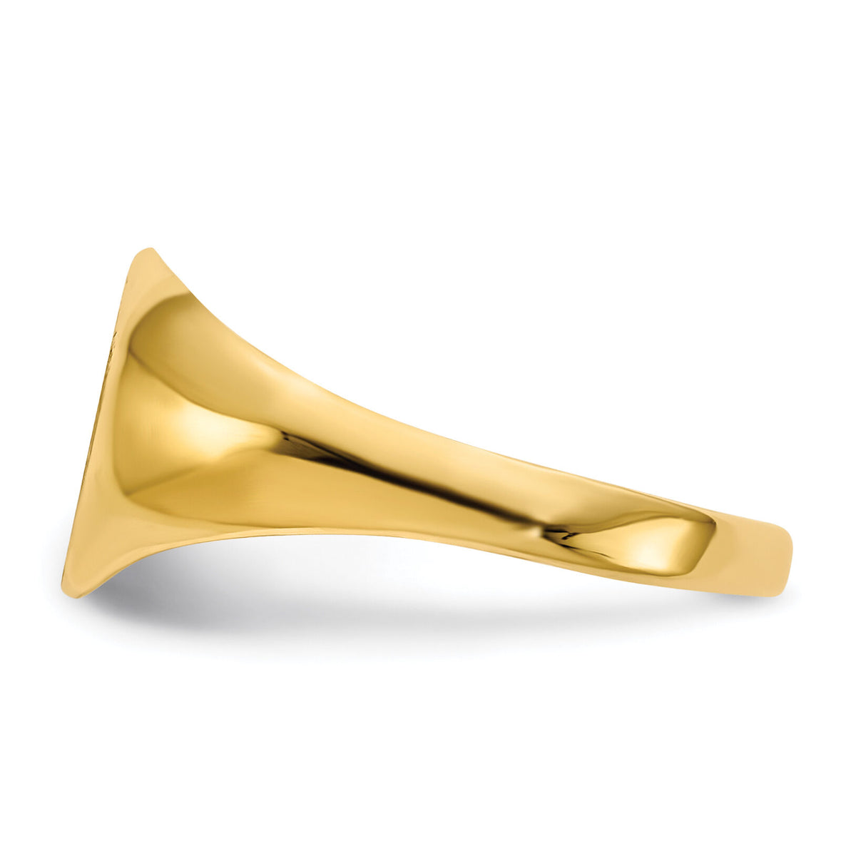 14k 9.5x8.5mm Open Back Signet Ring-RS284