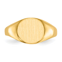 14k 9.5x8.5mm Open Back Signet Ring-RS284
