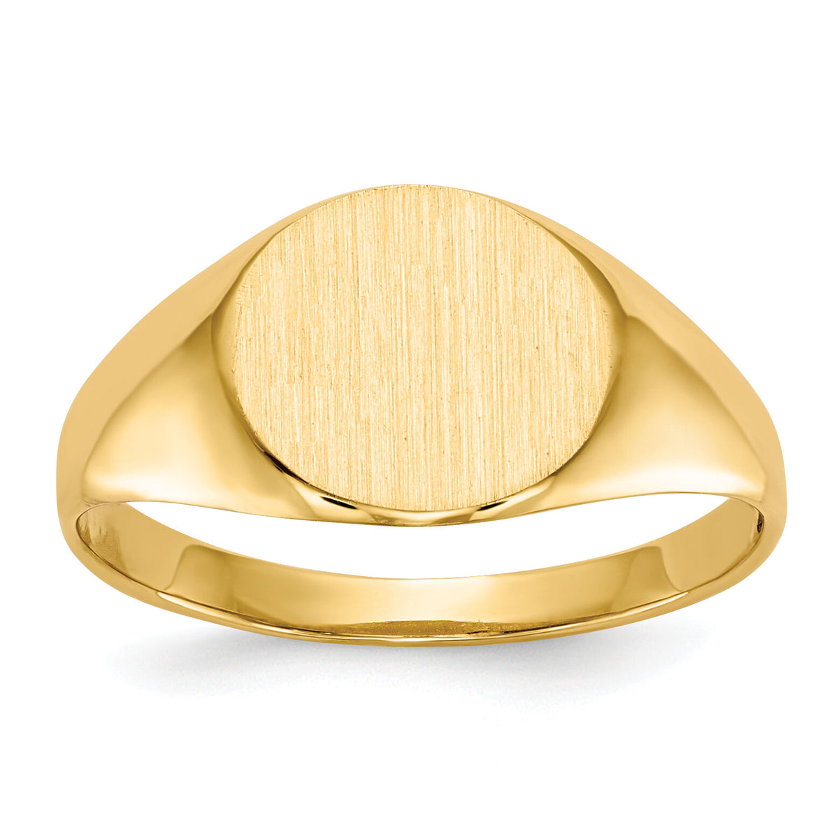 14k 9.5x8.5mm Open Back Signet Ring-RS284