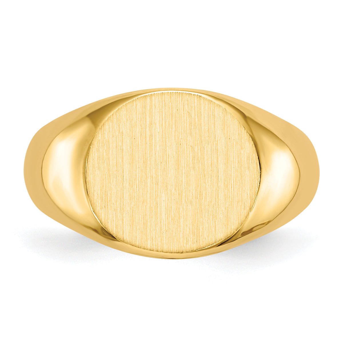 14k 13.5x12.5mm Open Back Mens Signet Ring-RS286