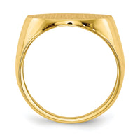 14k 18.0x17.5mm Open Back Mens Signet Ring-RS288