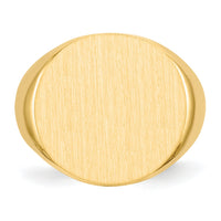 14k 18.0x17.5mm Open Back Mens Signet Ring-RS288