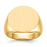 14k 18.0x17.5mm Open Back Mens Signet Ring-RS288