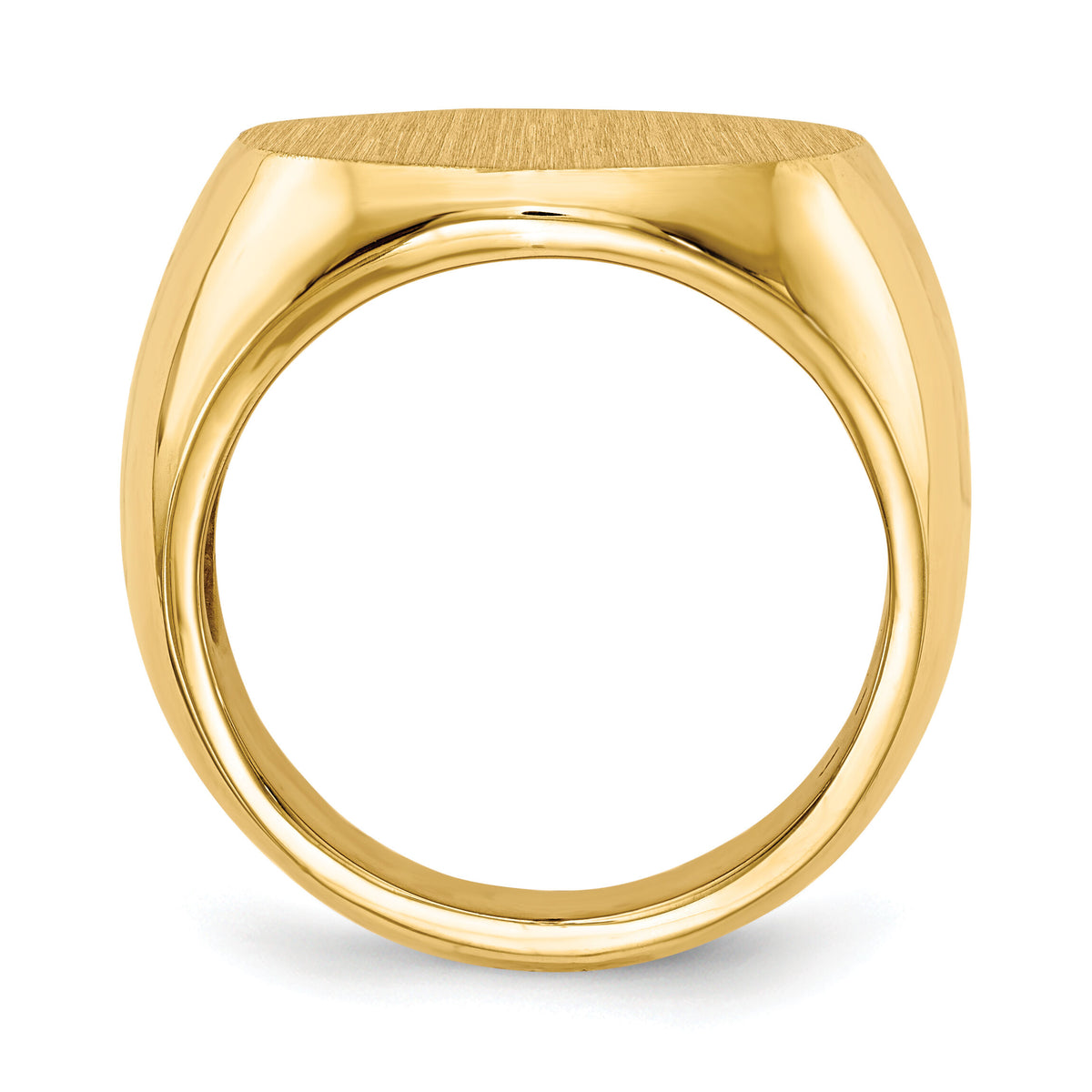 14k 18.0x18.0mm Open Back Mens Signet Ring-RS289