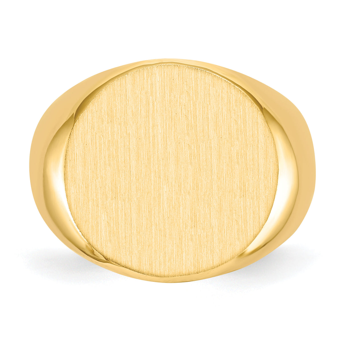 14k 18.0x18.0mm Open Back Mens Signet Ring-RS289