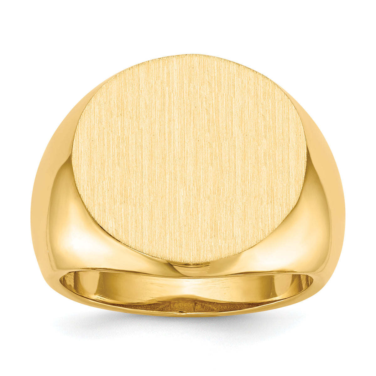 14k 18.0x18.0mm Open Back Mens Signet Ring-RS289