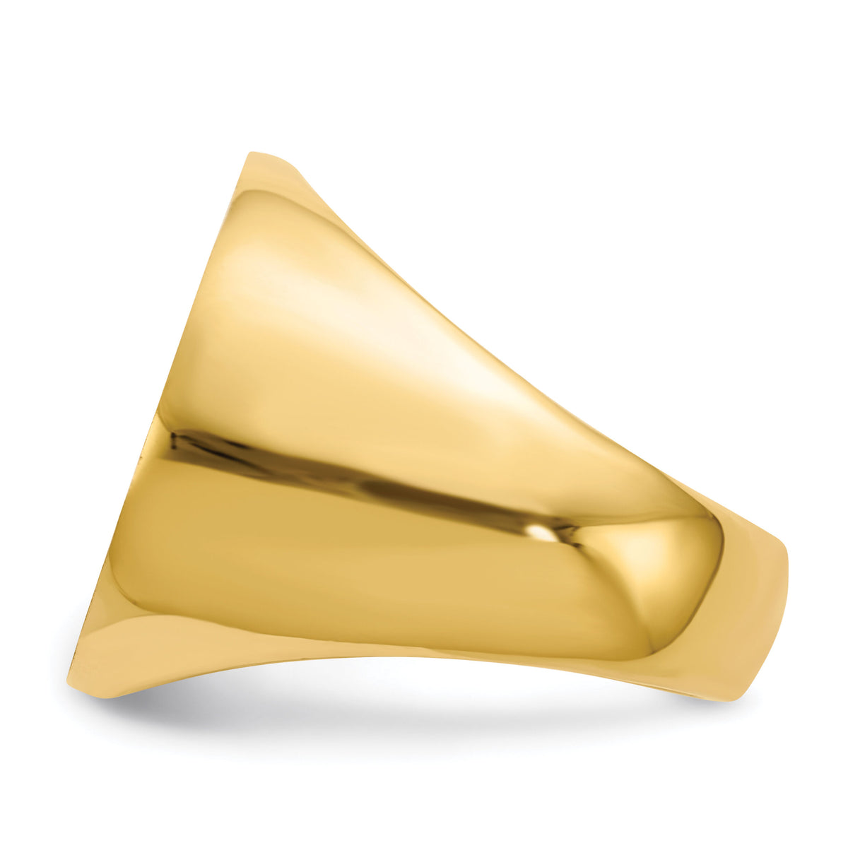 14k 21.0x21.5mm Open Back Mens Signet Ring-RS290