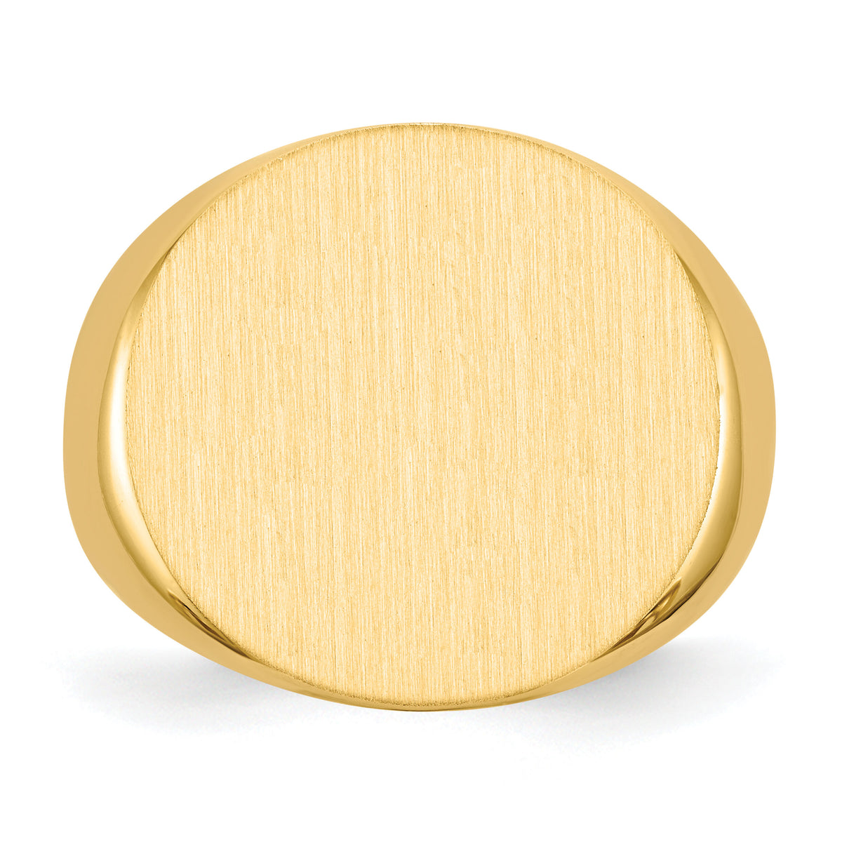 14k 21.0x21.5mm Open Back Mens Signet Ring-RS290