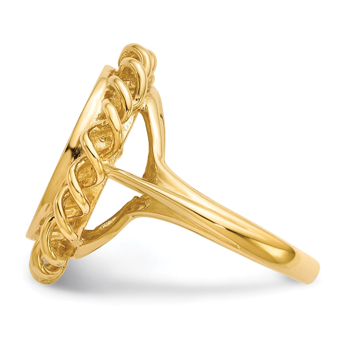 14k 15.0x14.5mm Open Back Signet Ring-RS294