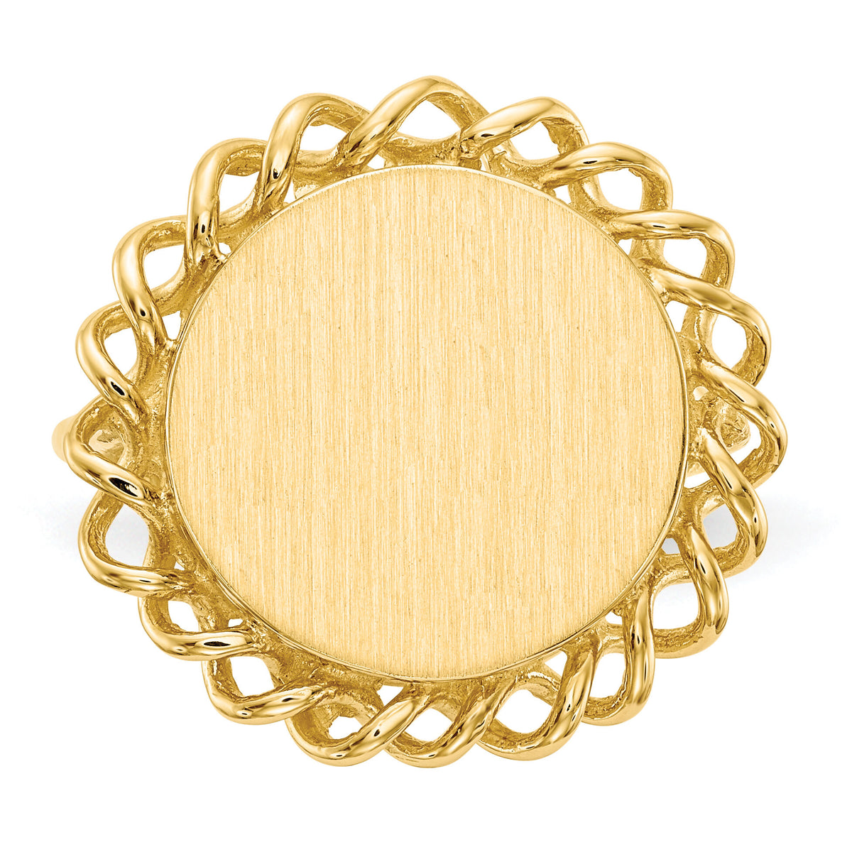 14k 15.0x14.5mm Open Back Signet Ring-RS294