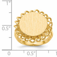 14k 15.0x14.5mm Open Back Signet Ring-RS294