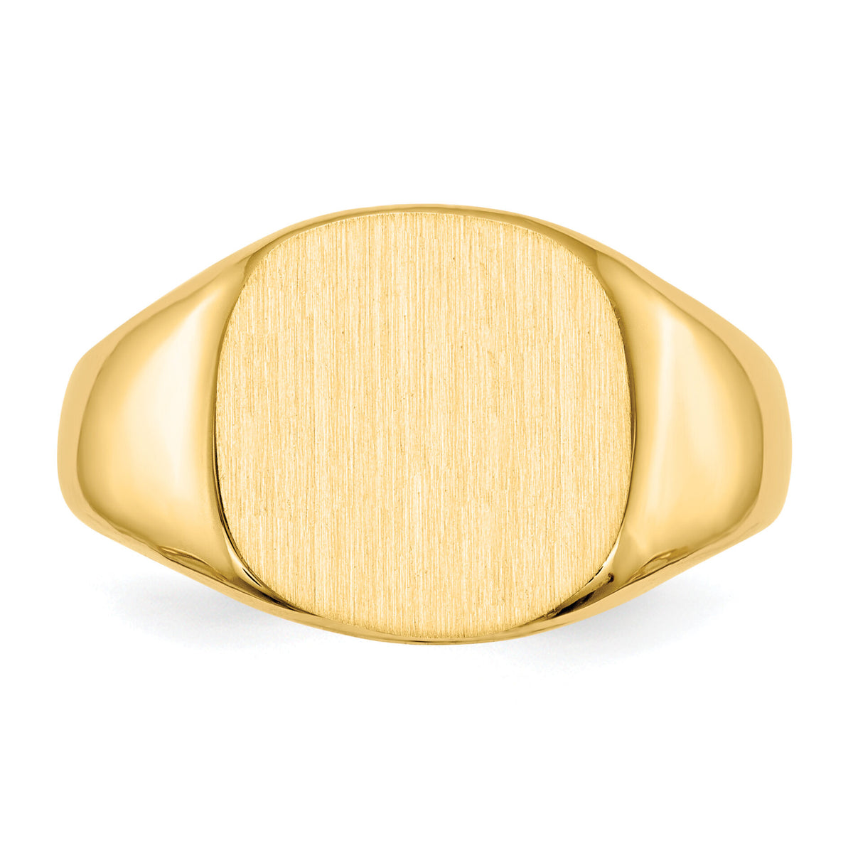 14k 13.5x12.5mm Closed Back Mens Signet Ring-RS301