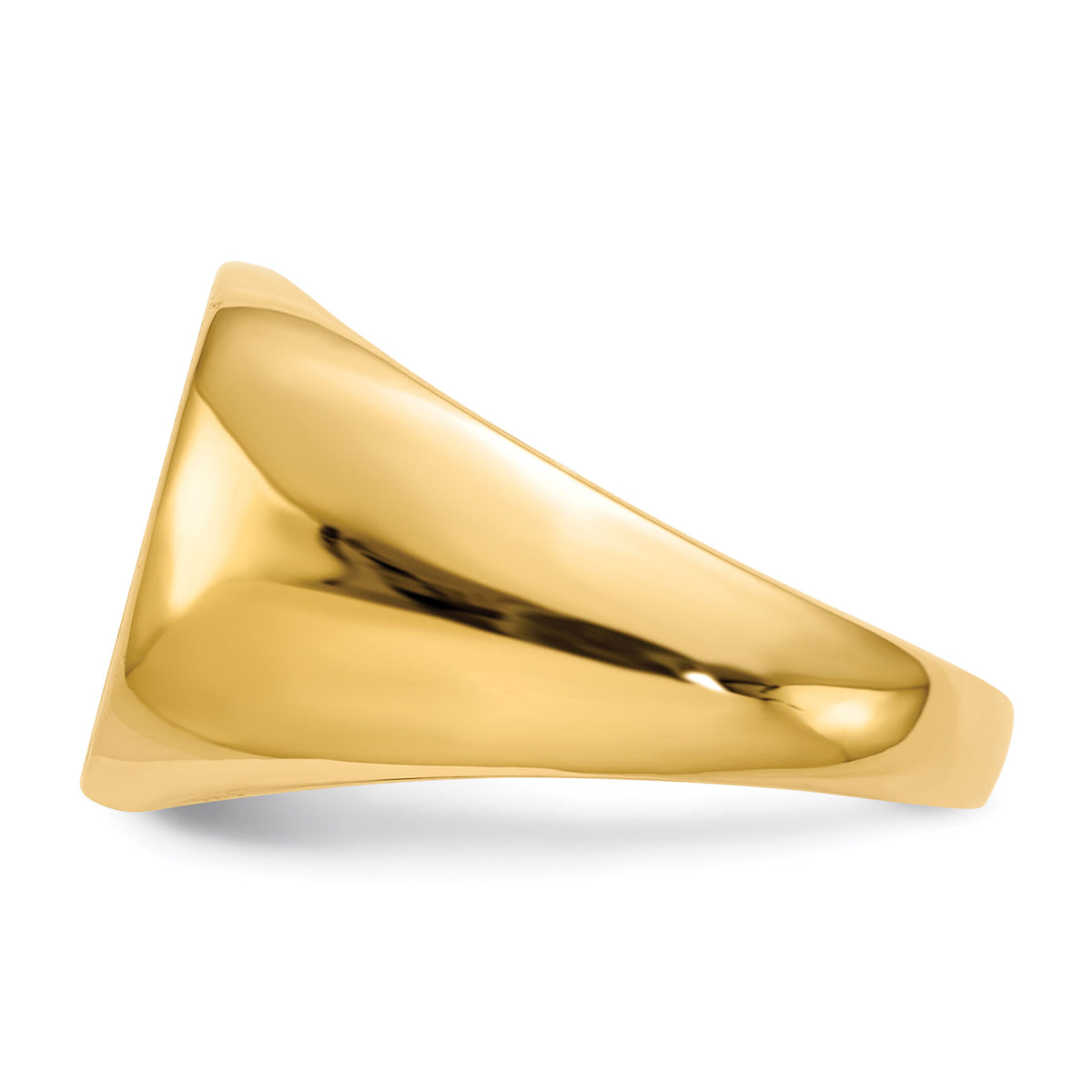 14k 15.0 x13.5mm Closed Back Mens Signet Ring-RS302