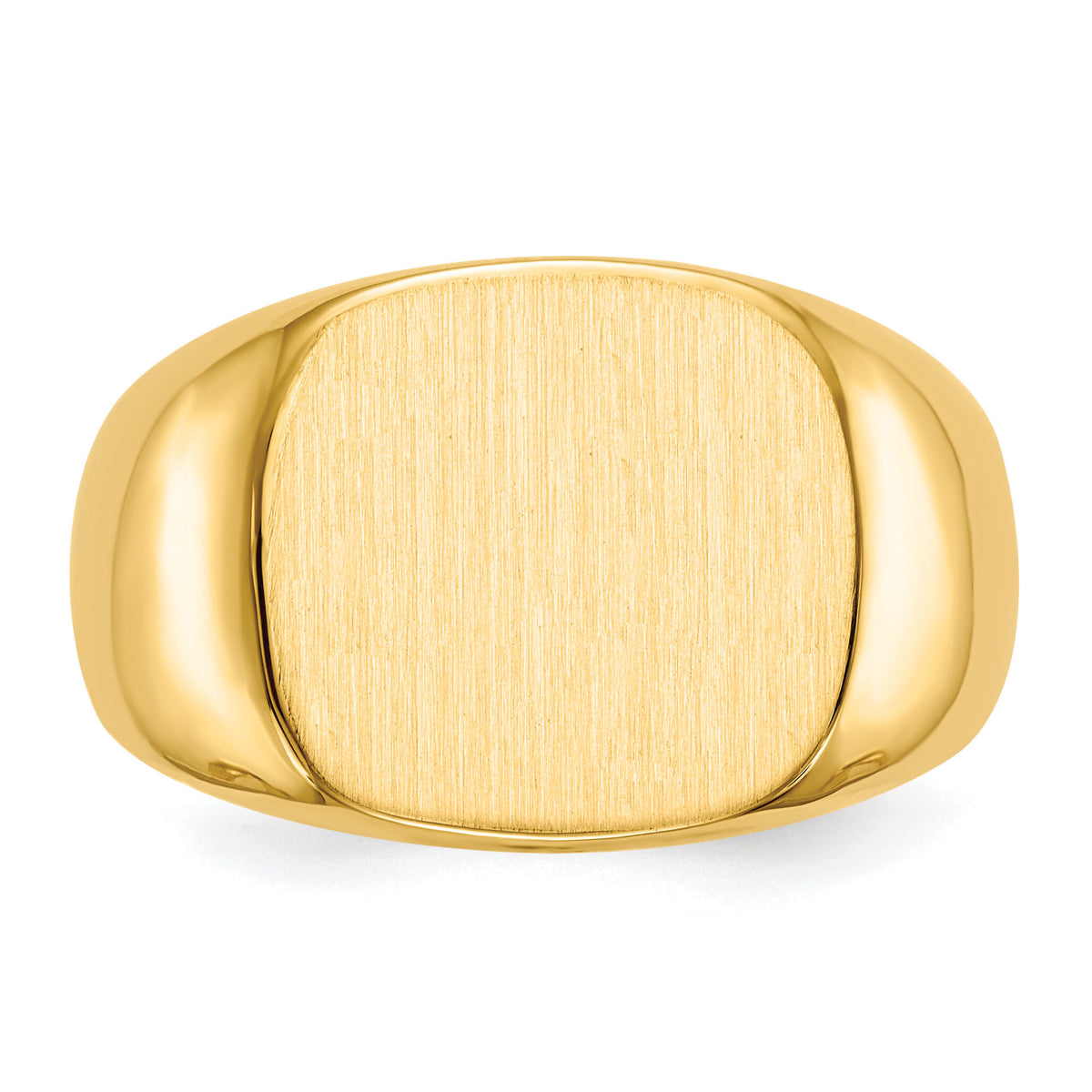14k 15.0 x13.5mm Closed Back Mens Signet Ring-RS302