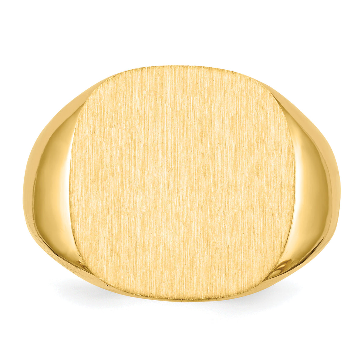 14k 17.0x17.0mm Closed Back Mens Signet Ring-RS304
